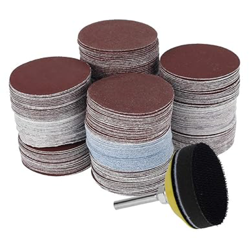 202pc Assorted 50mm Sanding Discs