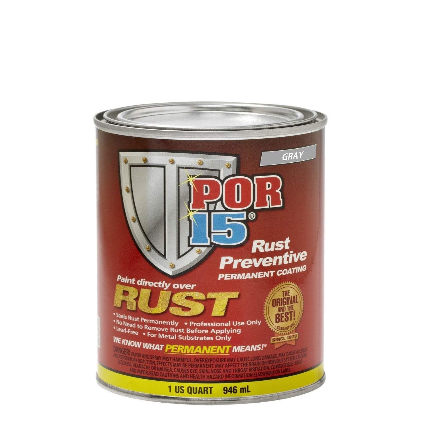 POR15 Clear Rust Preventive Paint (946ml) US Quart